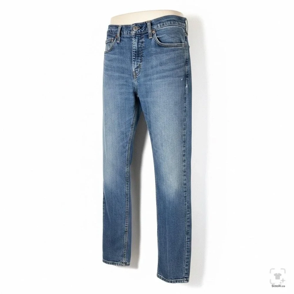 Levis 511 Jeans Mens 31x29 (31x32) Blue Medium Wash Slim Straight Denim Zip Fly